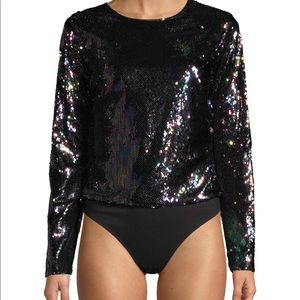 Parker Cher Combo Sequin Bodysuit